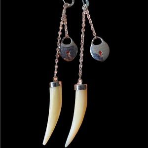Western Style "Tooth" Earrings